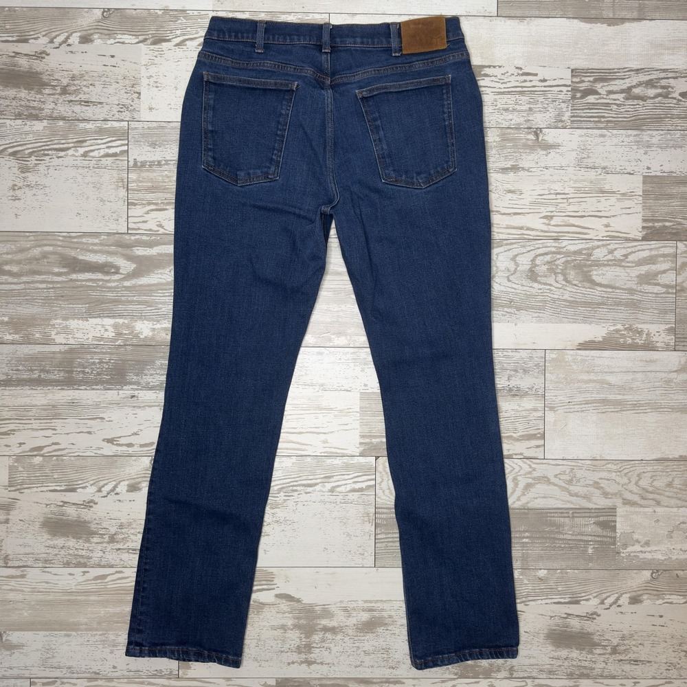 Tecovas Jeans Mens 34x32 Blue Rugged Relaxed Fit Straight Leg Denim Stretch - Picture 10 of 13